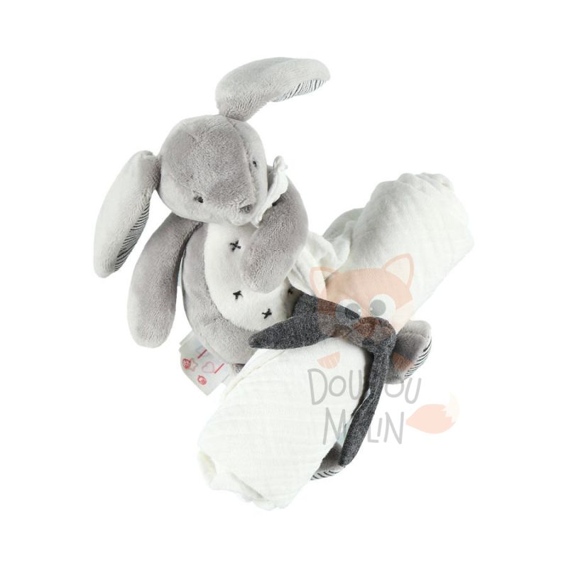  timeless gaby the rabbit my first blanket white grey 